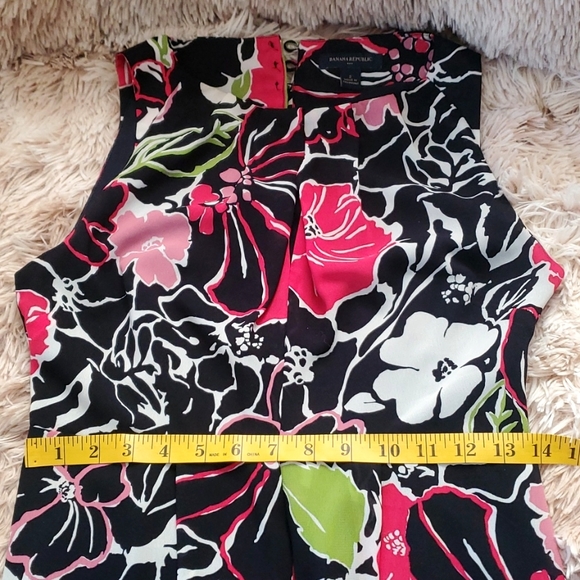 Banana Republic dress size 2 100% polyester Great conditions multicolored - Picture 8 of 17